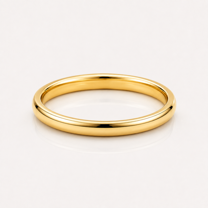 Gold Simple 2MM Band Ring