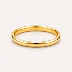 Gold Simple 2MM Band Ring