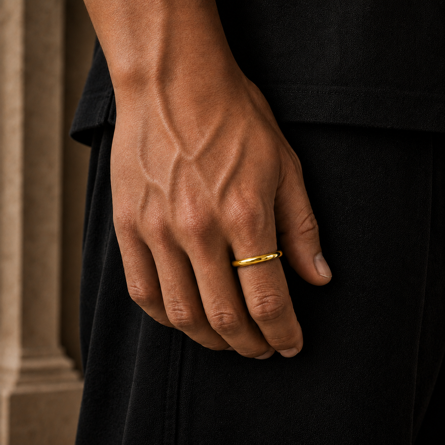 Gold Simple 2MM Band Ring