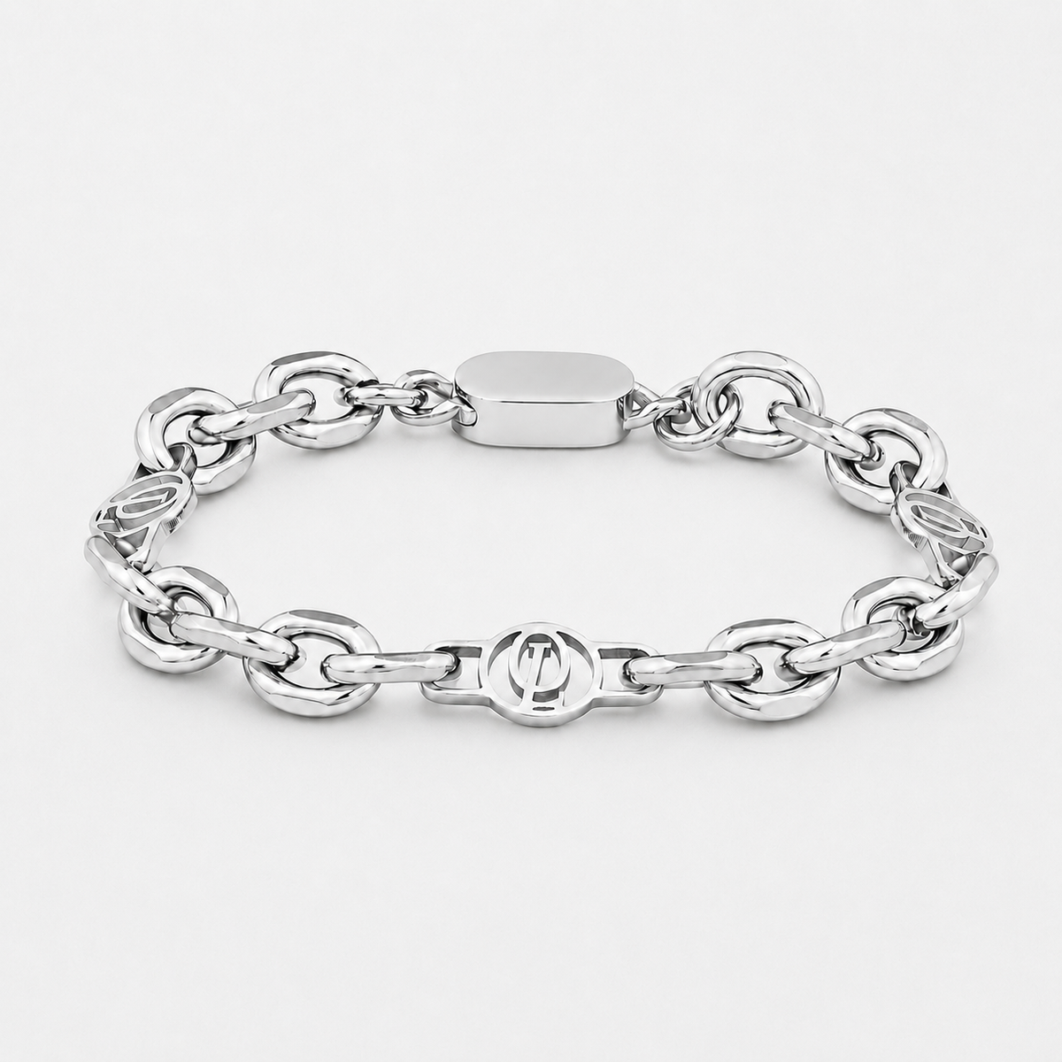 Silver Outrage London Link Bracelet