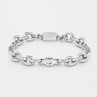 Silver Outrage London Link Bracelet