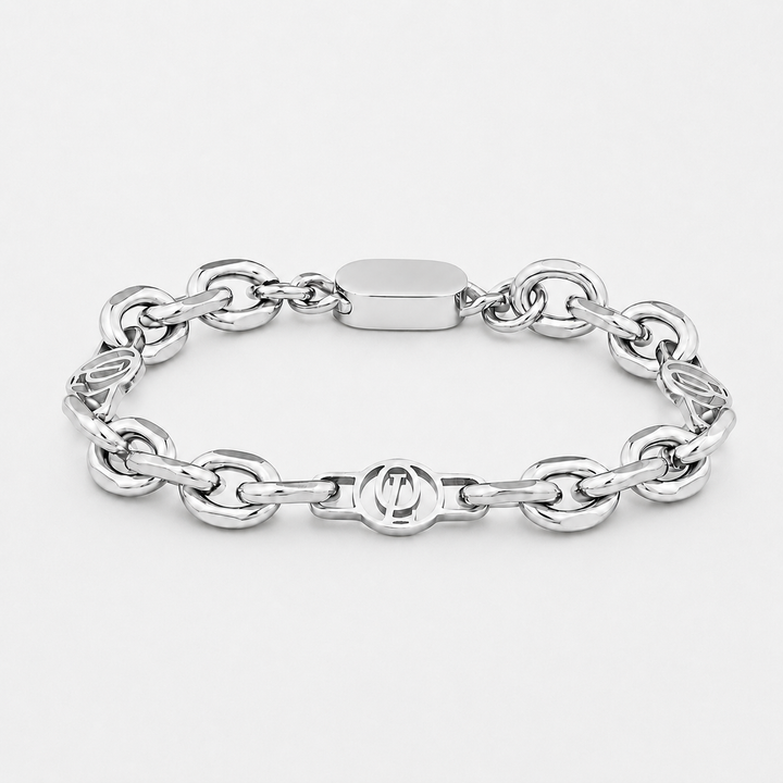 Silver Outrage London Link Bracelet