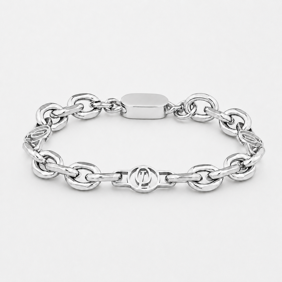 Silver Outrage London Link Bracelet