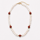 Jasper Stone Pearls Necklaces