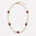 Jasper Stone Pearls Necklaces