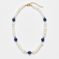Lapis Lazuli Pearls Necklaces