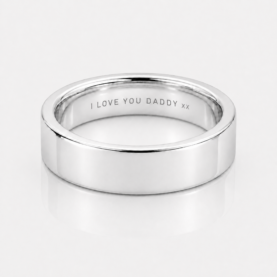 Silver Minimalistic Band Ring 5MM