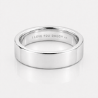 Silver Minimalistic Band Ring 5MM