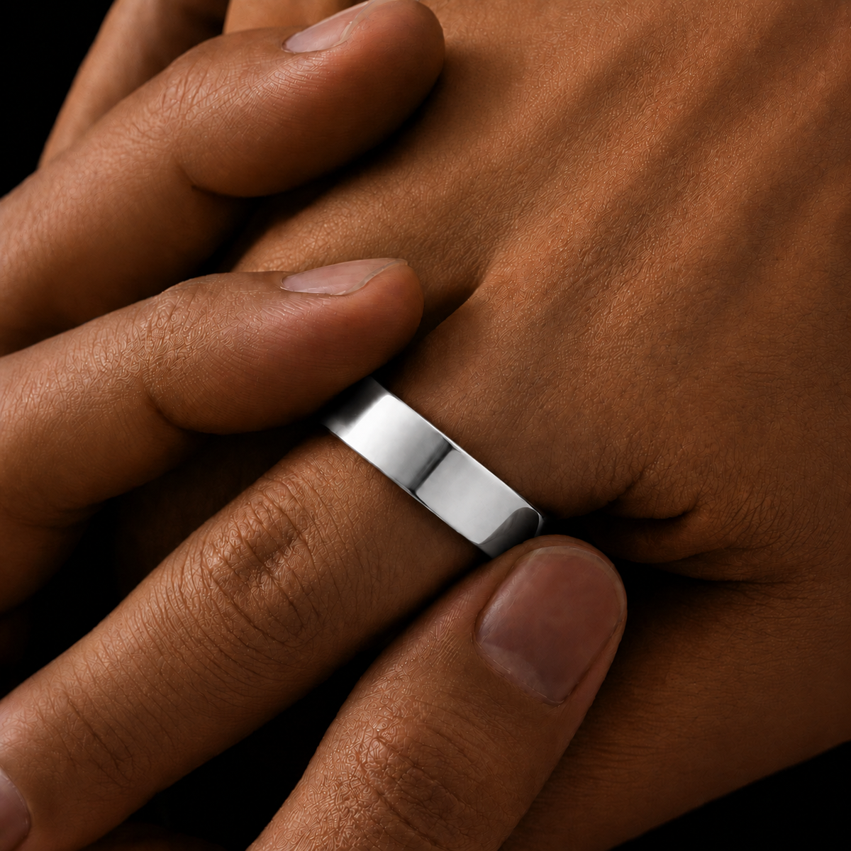 Silver Minimalistic Band Ring 5MM