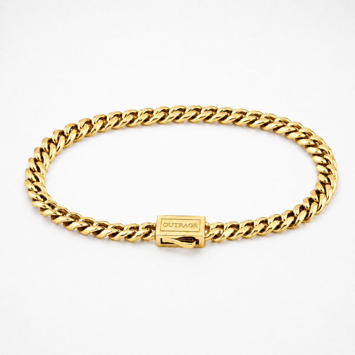 Gold Cuban Chain Bracelet 5MM
