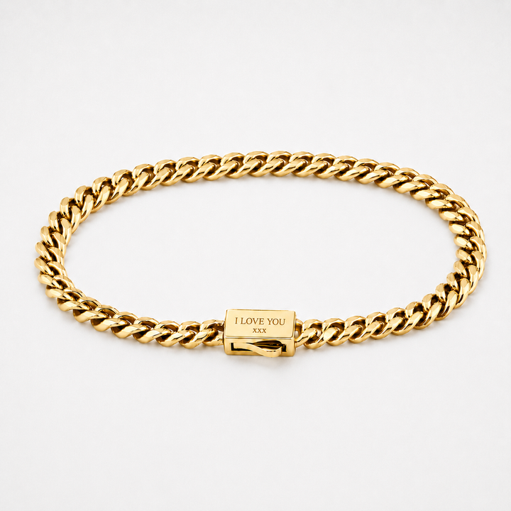 Gold Cuban Chain Bracelet 5MM