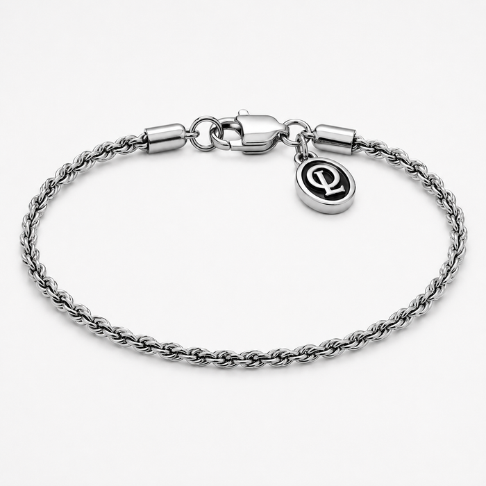 Silver Rope Chain Bracelet 2MM