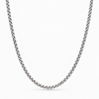 Silver Wheat Chain Necklace - 3mm