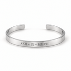 Silver Cuff Bangle – 6mm Adjustable