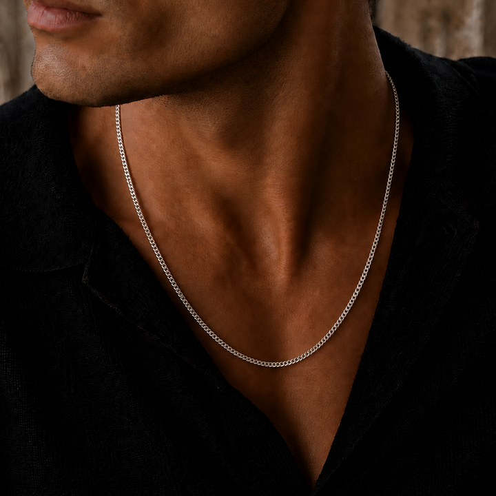 925 Italian Silver 2.5mm Cuban Necklace