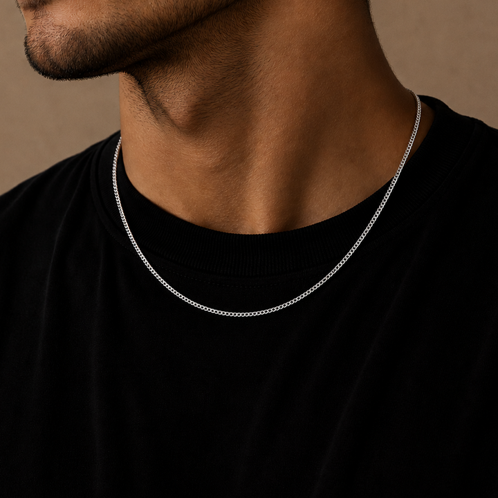 925 Italian Silver 2.5mm Cuban Necklace