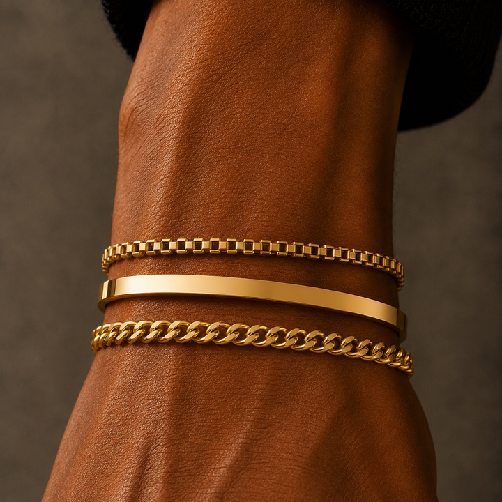 Gold Cuban Chain Bracelet 4MM