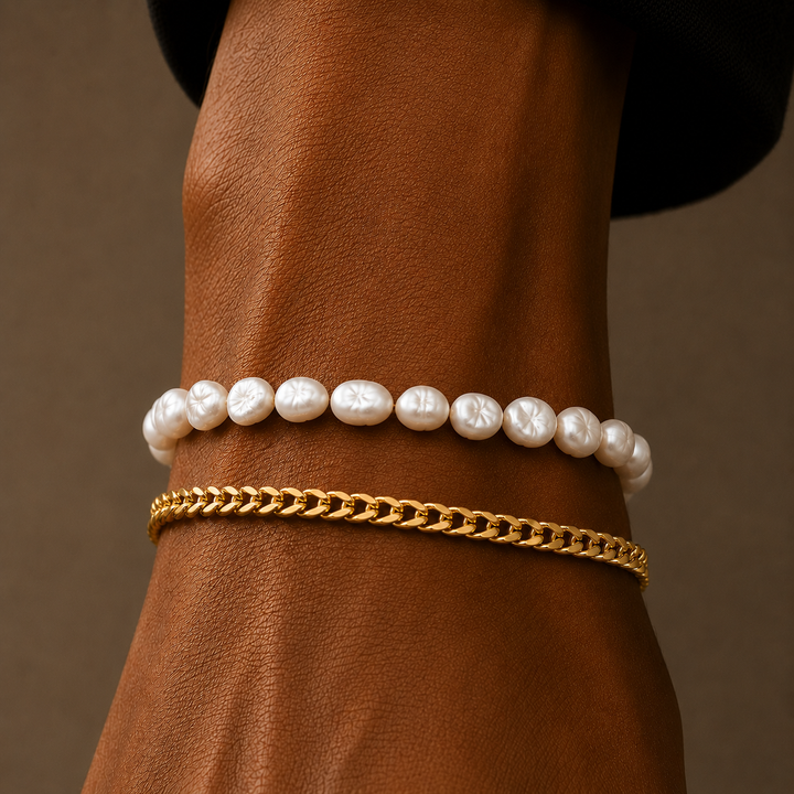 Full Genuine Pearls Bracelet