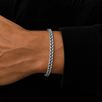 5mm Wheat Bracelet Silver