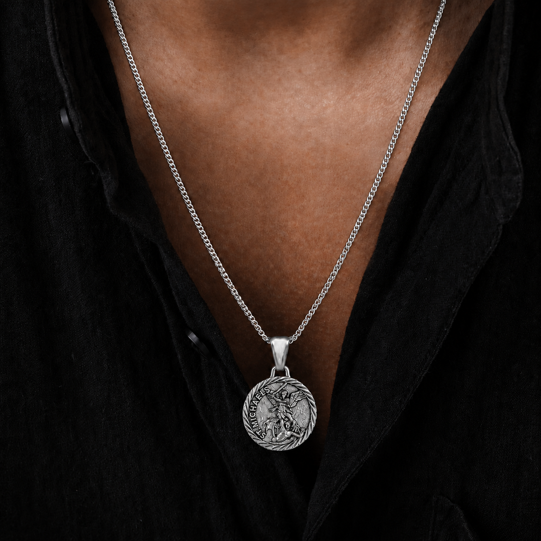 Silver St Michaels Pendant