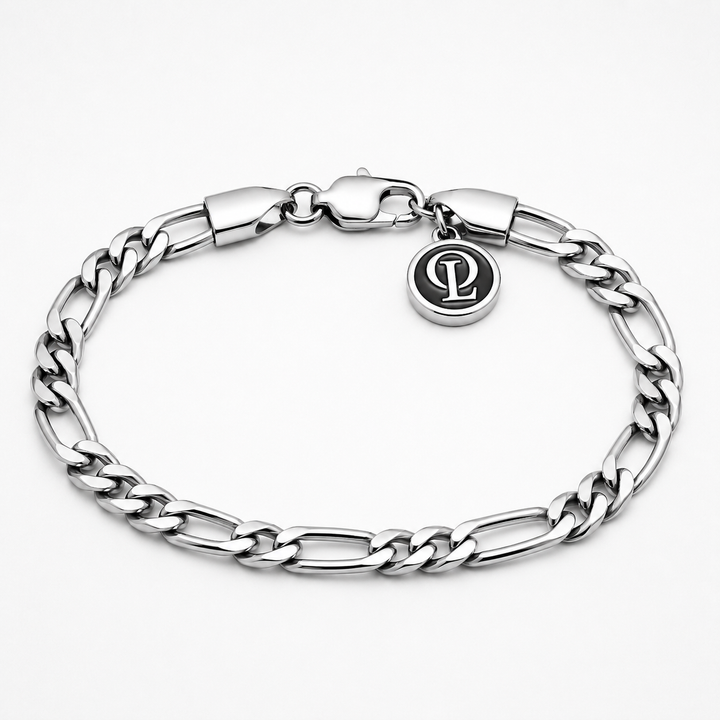 Silver Figaro Chain Bracelet 5MM