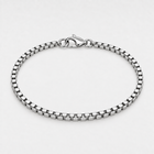 Silver Box Chain Bracelet - 3mm