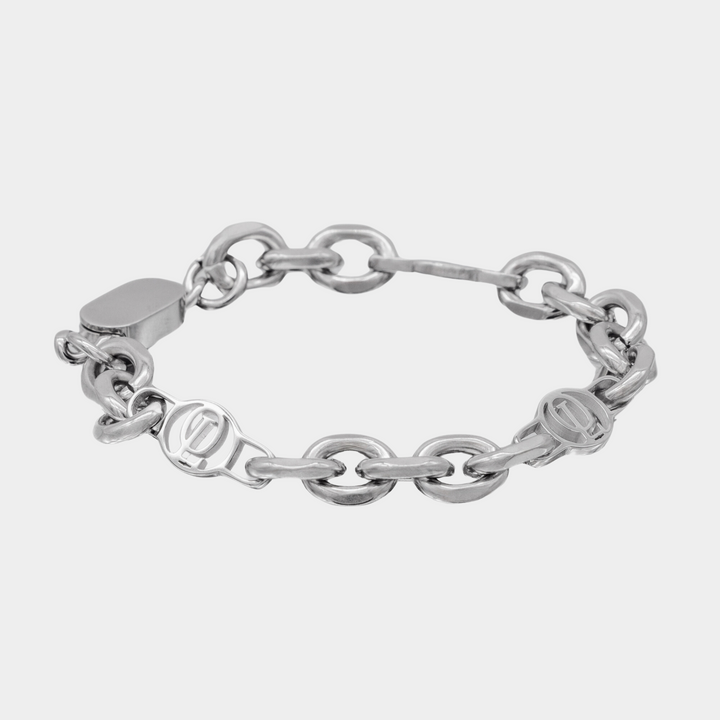 Silver Outrage London Link Bracelet