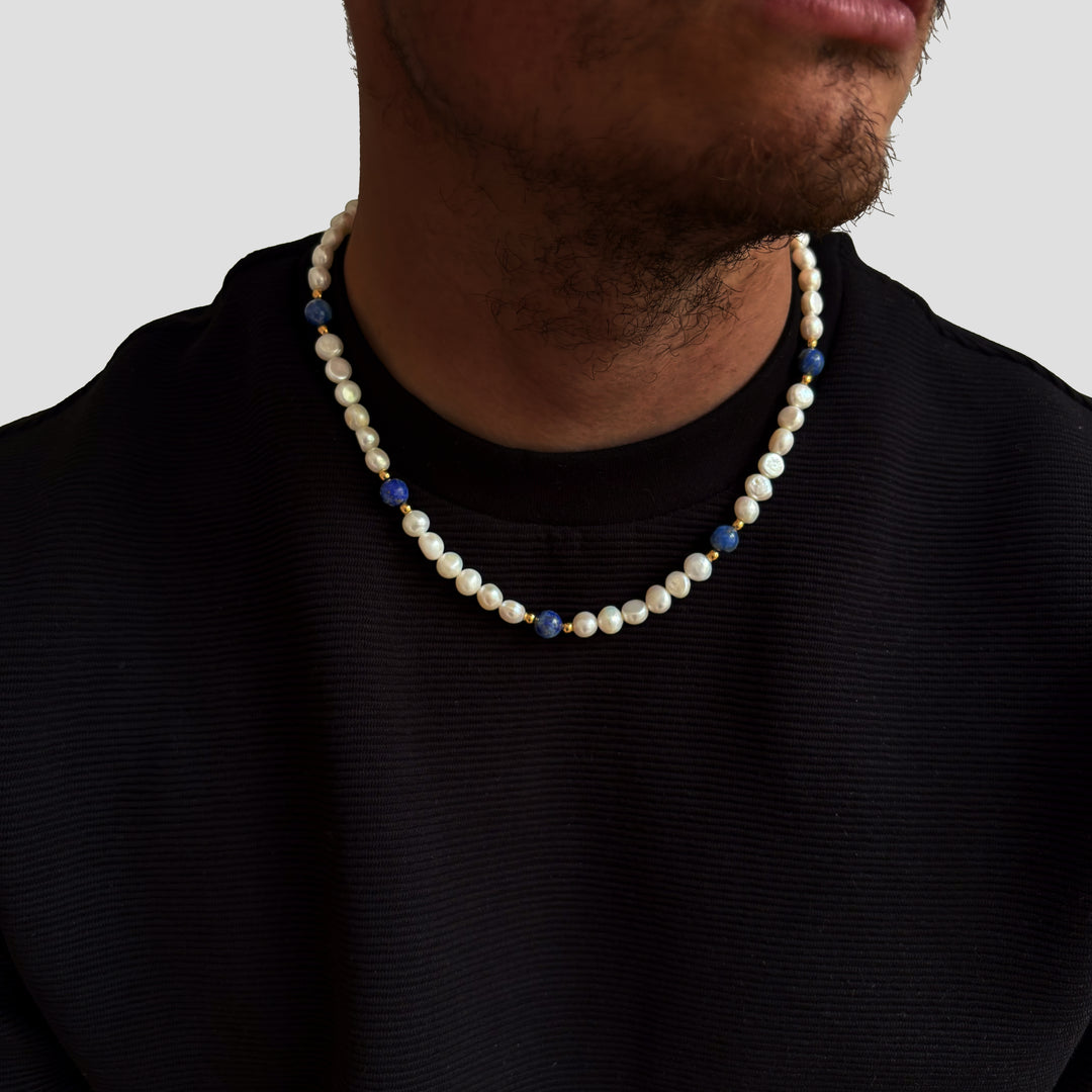 Lapis Lazuli - Genuine Pearls Necklaces