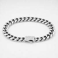 Silver Cuban Chain Bracelet 8MM