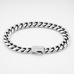 Silver Cuban Chain Bracelet 8MM