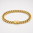 Gold Cuban Chain Bracelet 8MM