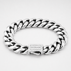 Silver Cuban Chain Bracelet 12MM