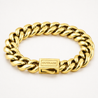 Gold Cuban Chain Bracelet 12MM