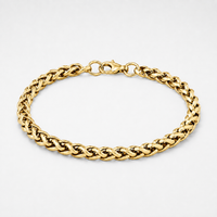 5mm Wheat Bracelet Gold