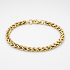 5mm Wheat Bracelet Gold