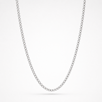 925 Italian Silver 3mm Cuban Necklace