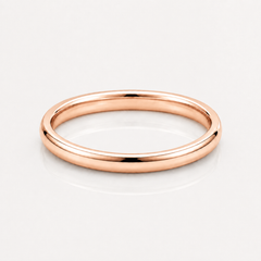 Rose Gold Band Ring 2MM