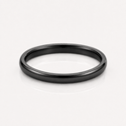 Black Simple Ring 2MM