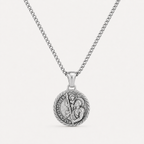 Silver St Christopher Necklace Pendant