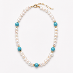 Turquoise Pearls Necklaces