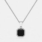 Silver Onyx Stone Necklace Pendant