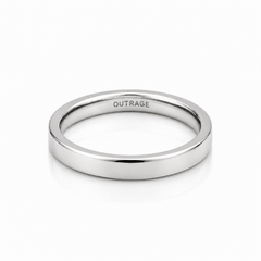 Silver Minimalistic Band Ring 3MM