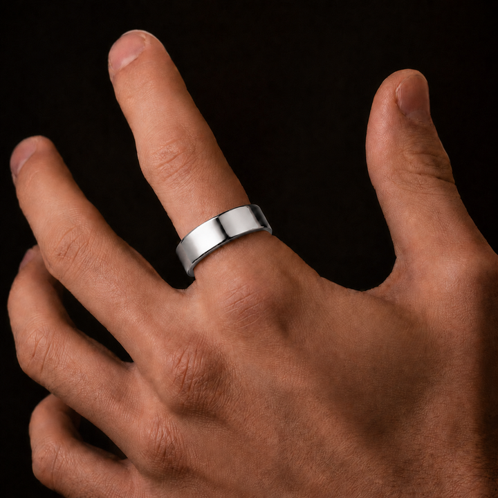 Silver Minimalistic Band Ring 5MM
