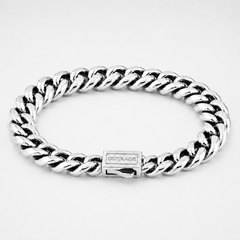 Silver Cuban Chain Bracelet 10MM
