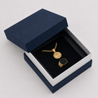 Gold St Christopher Necklace & Onyx Ring Set