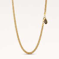 4mm Cuban Chain Necklace Gold