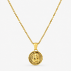 Gold St Mary Necklace Pendant