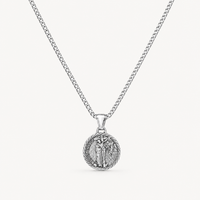 Silver Jesus Christ Necklace Pendant