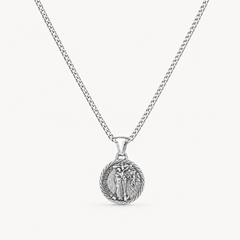 Silver Jesus Christ Necklace Pendant