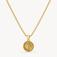 Gold Jesus Christ Necklace Pendant